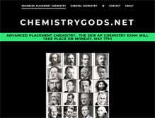 Tablet Screenshot of chemistrygods.net